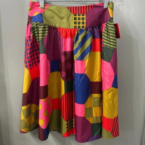 NWT Isaac Mizrahi For Target Geometric Skirt Colorful Size 2 - Picture 1 of 5